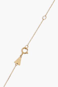 商品Adina Reyter | 14-karat gold, diamond and enamel necklace,商家THE OUTNET US,价格¥2167图片