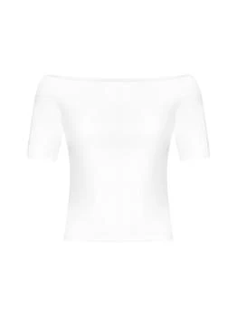 Alexander McQueen | Alexander McQueen Off-Shoulder Short-Sleeved Top 3.8折起