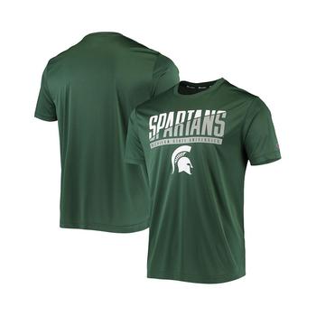 CHAMPION | Men's Green Michigan State Spartans Wordmark Slash T-shirt商品图片,