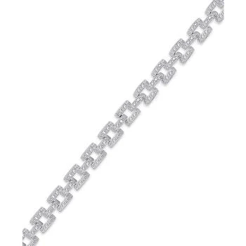Macy's | Diamond Accent Panther Link Bracelet in Silver Plate or Gold Plate,商家Macy's,价格¥744
