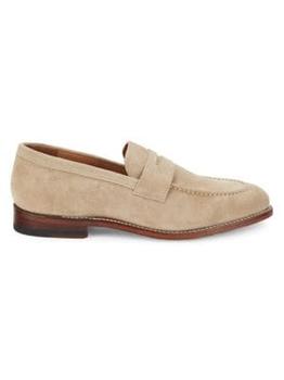 Allen Edmonds | Shelby Suede Penny Loafers商品图片,6.8折, 满$150享7.5折, 满折
