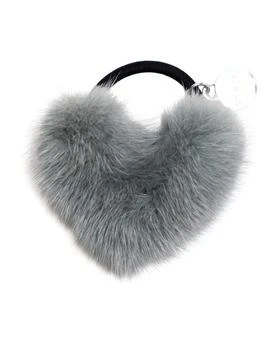 Gorski | Hair Elastic With Heart Shaped Mink Fur Pompom,商家Premium Outlets,价格¥541
