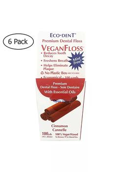 商品VeganFloss Premium Dental Floss Cinnamon - 100 Yards - Case of 6图片