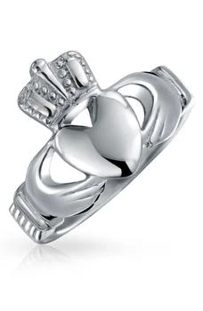 BLING JEWELRY | BFF Stainless Steel Celtic Irish Claddagh Ring,商家Nordstrom Rack,价格¥152