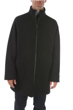 推荐Ermenegildo Zegna Men's  Black Wool Coat商品