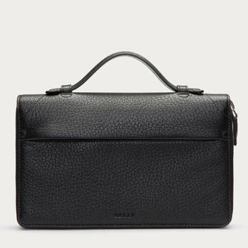 推荐NEW Bally Magus Men's 6219902 Black Leather Clutch Wallet MSRP商品