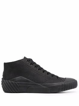 kenzo鞋正品, Kenzo | Kenzo Men's Black Leather Hi Top Sneakers商品图片 