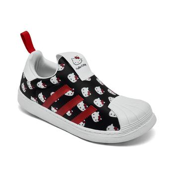 Adidas | Little Girls Originals Superstar 360 Hello Kitty Casual Sneakers from Finish Line商品图片,