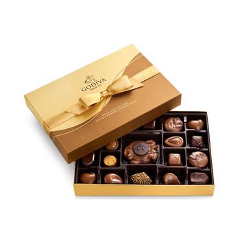 Godiva | 19-Piece Nuts & Caramel Gift Box商品图片,额外7折, 额外七折