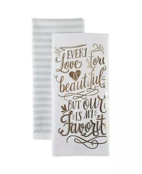 Design Imports | Love Story Printed Dishtowel Set of 2,商家Macy's,价格¥98