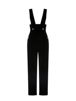 Gucci | Gucci Button Embellished Velvet Jumpsuit 4.7折起, 独家减免邮费