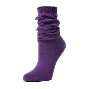 Memoi | Women's Flake Zag Sherpa Lined Lounge Socks 