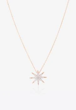 Falamank | Sparkle Collection Necklace in 18-karat Rose Gold with White Diamonds,商家Thahab,价格¥8497