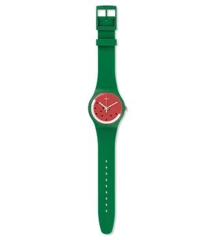 Swatch | Pasteque Quartz Red Dial Unisex Watch SUOG109 6.8折, 满$75减$5, 满减