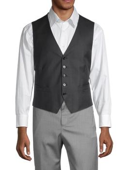 春装Zegna, Zegna | Crosshatch Wool Waistcoat商品图片 2折
