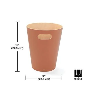 Umbra | Umbra Woodrow 2 Gallon Modern Wooden Trash Can Wastebasket Or Recycling Bin,商家Premium Outlets,价格¥352