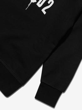 推荐Dsquared2 Black Kids Drip Logo Sweatshirt商品