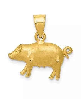 Macy's | Pig Pendant in 14k Yellow Gold,商家Macy's,价格¥1795