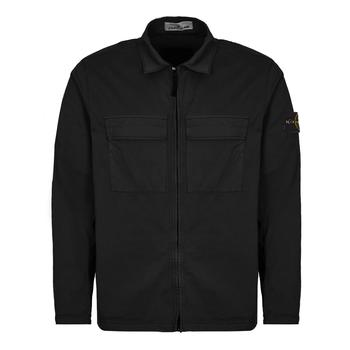 商品Stone Island | Stone Island Supima Cotton Twill Stretch-TC Overshirt - Black,商家Beyond Boutique UK,价格¥2909图片