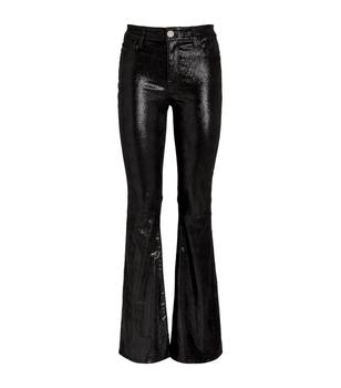 FRAME | Leather Cropped Trousers商品图片,独家减免邮费
