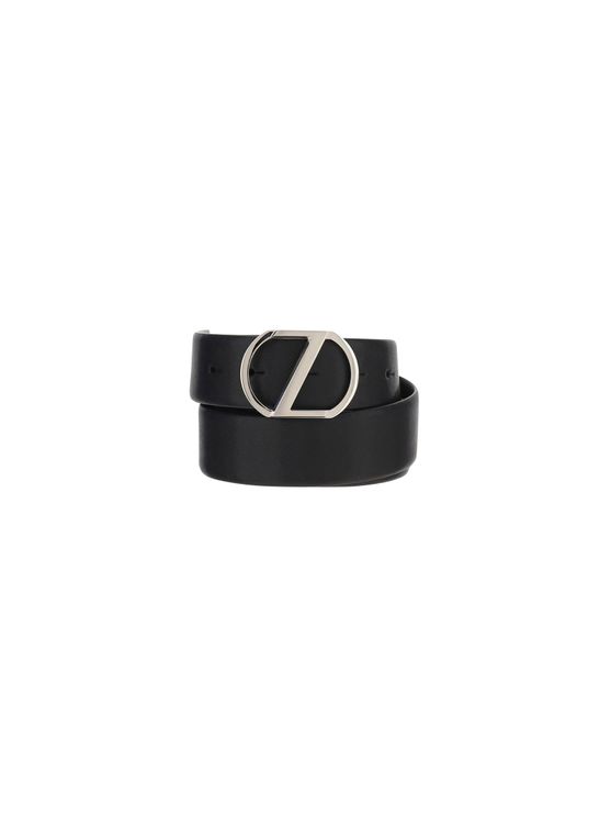 zegna皮带价格, Zegna | ZEGNA 男士黑色皮革腰带 BSFFA-59QC-PNER商品图片 满$100享9.5折, 满折