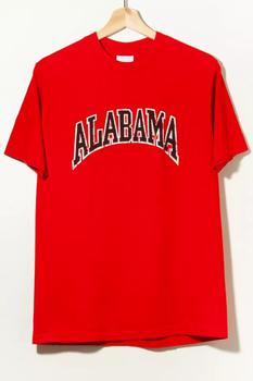 Urban Outfitters | Vintage 1990s Distressed Alabama University Spell Out Red T-Shirt商品图片,1件9.5折, 一件九五折