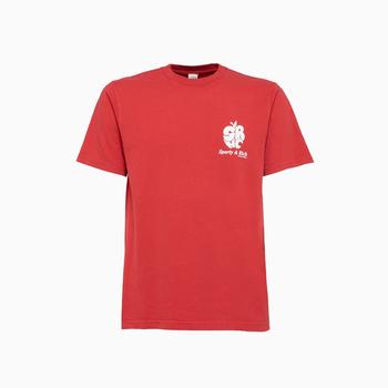 推荐Sporty & Rich Apple Logo Print T-Shirt商品