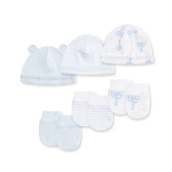商品Little Me | Baby Boys Hats and Scratch Mittens, 6 Piece Set,商家Macy's,价格¥156图片