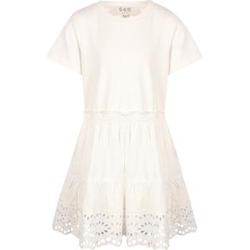 推荐Lace rufling dress in white商品