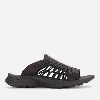 推荐Keen Men's Uneek Sneaker Slide Sandals - Black/Black商品