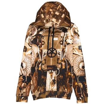 burberry卫衣, Burberry | Mens Bronze Printed Cotton Jersey Hoodie商品图片 6.9折