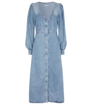 ganni裙, Ganni | Denim midi dress商品图片 6.9折