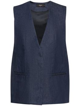 商品AMIRI | Collarless Single Breast Denim Vest,商家LUISAVIAROMA,价格¥5535图片