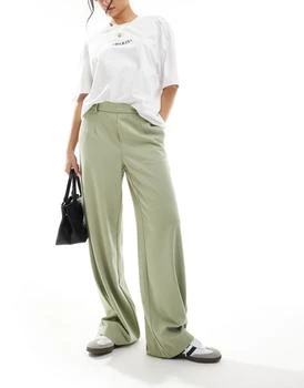 Object | Object wide leg trousers in tea green,商家ASOS,价格¥447