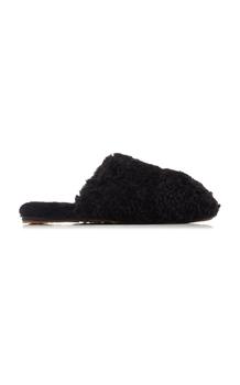 推荐UGG - Women's Maxi Shearling Slides - Black - US 5 - Moda Operandi商品