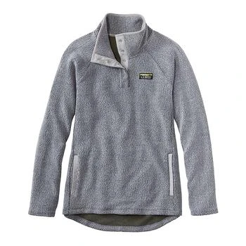 推荐L.L.Bean Women's Tumbled Sherpa 1/4 Snap Pullover商品