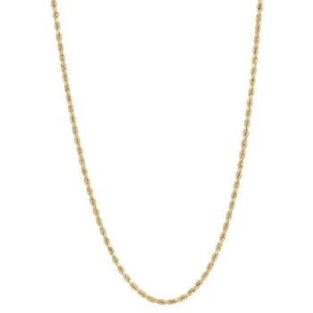 Macy's | Glitter Rope Link 18" Chain Necklace (3mm) in 14k Gold,商家Macy's,价格¥8232