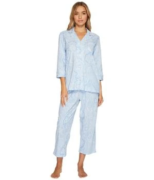 Ralph Lauren | Essentials Bingham Knits Capri PJ Set,商家Zappos,价格¥537