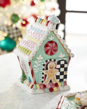商品MacKenzie-Childs | Holiday Sweets Christmas Cookie Jar,商家Neiman Marcus,价格¥1655图片
