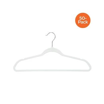 Honey Can Do | 50-Pack Rubber Space-Saving Hanger, White,商家Macy's,价格¥217