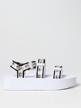 推荐Chiara Ferragni sandals in Logomania ribbon商品