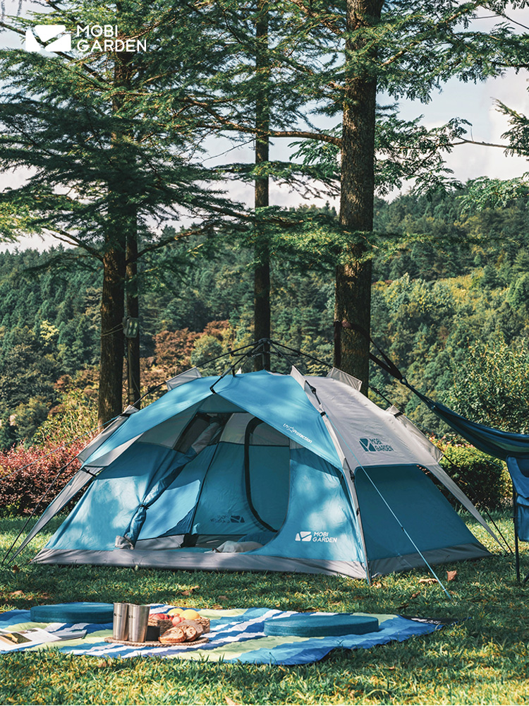 MobiGarden | 户外野营外露营全自动加厚防晒沙滩便携式可折叠大帐篷零动商品图片,6.2折, 包邮包税