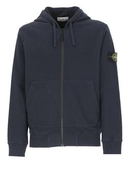 Stone Island | Stone Island Logo Patch Zipped Hoodie商品图片,9.5折