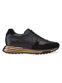 菲拉格慕女鞋板鞋, Salvatore Ferragamo | Brooklyn Leather & Suede Sneakers商品图片 