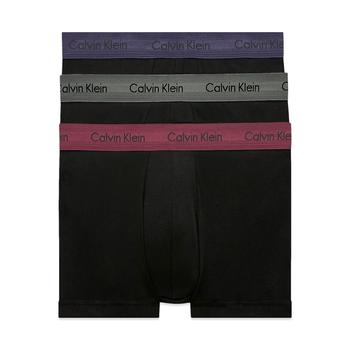 ck内裤男推荐, Calvin Klein | Calvin Klein Cotton Stretch Trunks - Blue/Fern/Raisin商品图片 