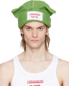 Charles Jeffrey Loverboy | Green Chunky Ears Beanie,商家SSENSE HK,价格¥394