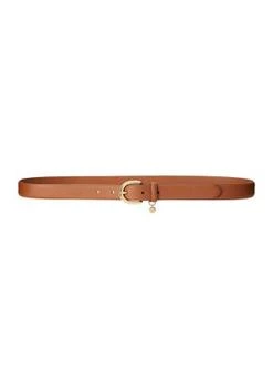Ralph Lauren | Charm Saffiano Leather Belt,商家Belk,价格¥264