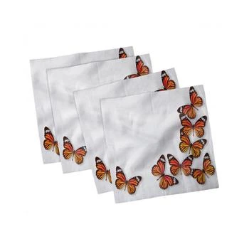 Ambesonne | Butterflies Set of 4 Napkins, 12" x 12",商家Macy's,价格¥202