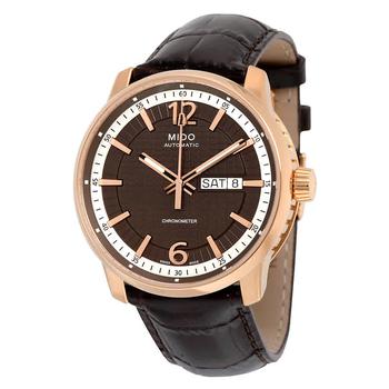 product Mido Great Wall Automatic Black Dial Brown Leather Mens Watch M0196313629700 image