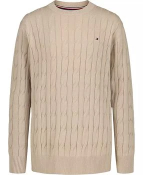 Tommy Hilfiger | Boys 2T-7 Crewneck Cable Knit Sweater,商家Macy's,价格¥177